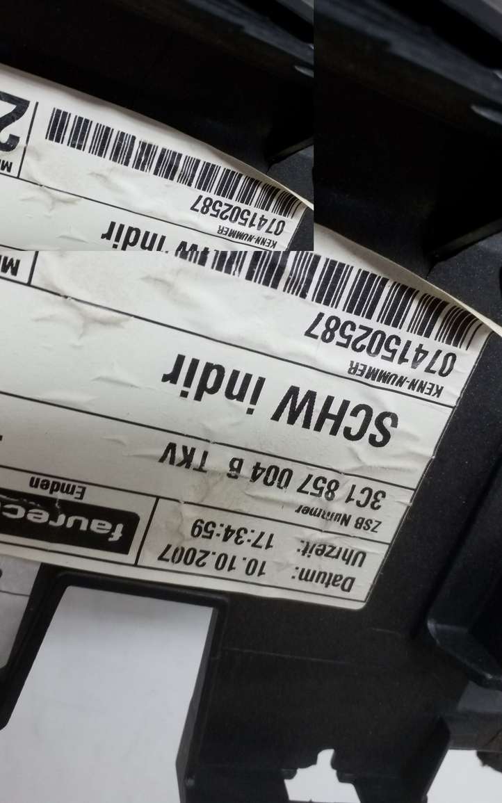 Volkswagen PASSAT B6 (2005 - 2010)  3C1857004B Панель