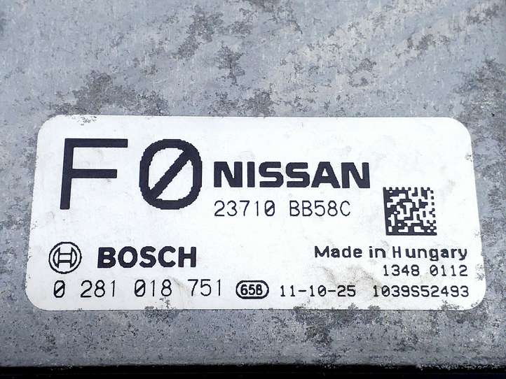 Nissan Qashqai (2010 - 2013)  23710BB58C Блок управления двигателя