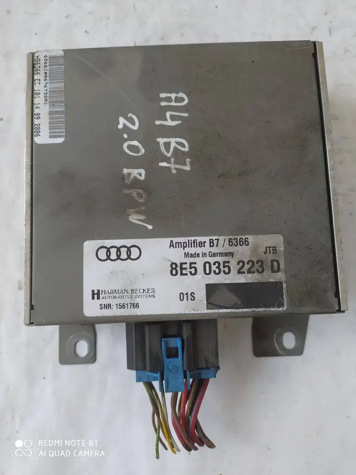 Audi A4 S4 B7 8E 8H (2004 - 2009) 8E5035223D Усилитель звука — фото 2