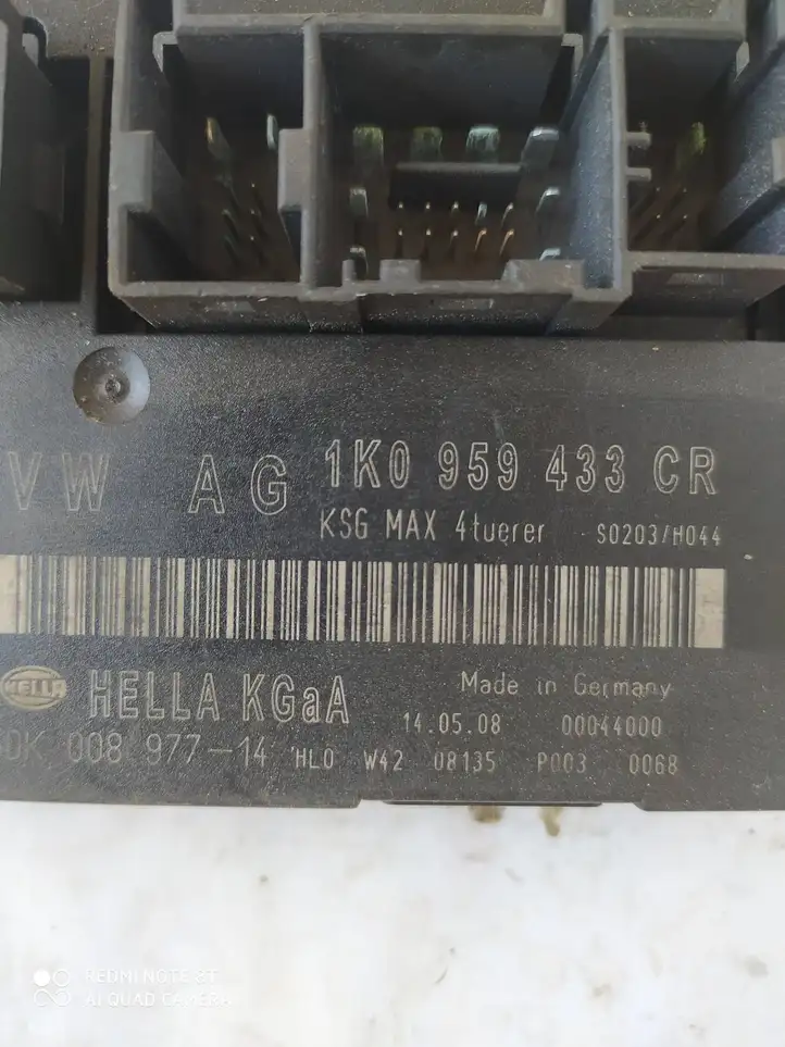 Skoda Octavia Mk2 (1Z) (2004 - 2013) 1K0959433CR Модуль комфорта — фото 3