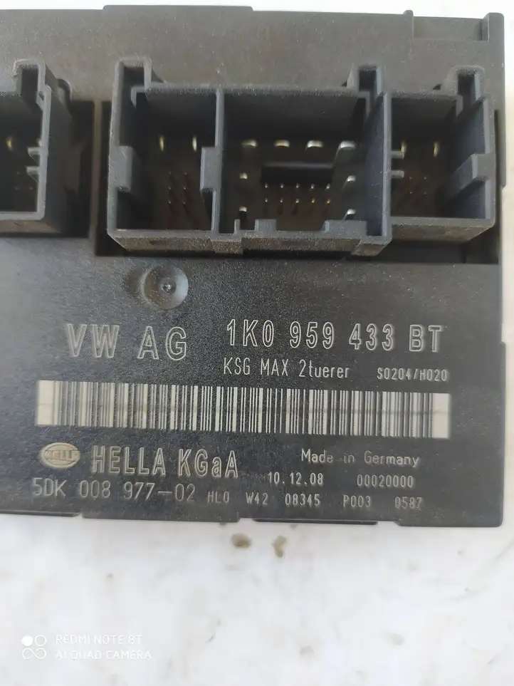 Volkswagen Golf V (2003 - 2009) 1K0959433BT Модуль комфорта — фото 3