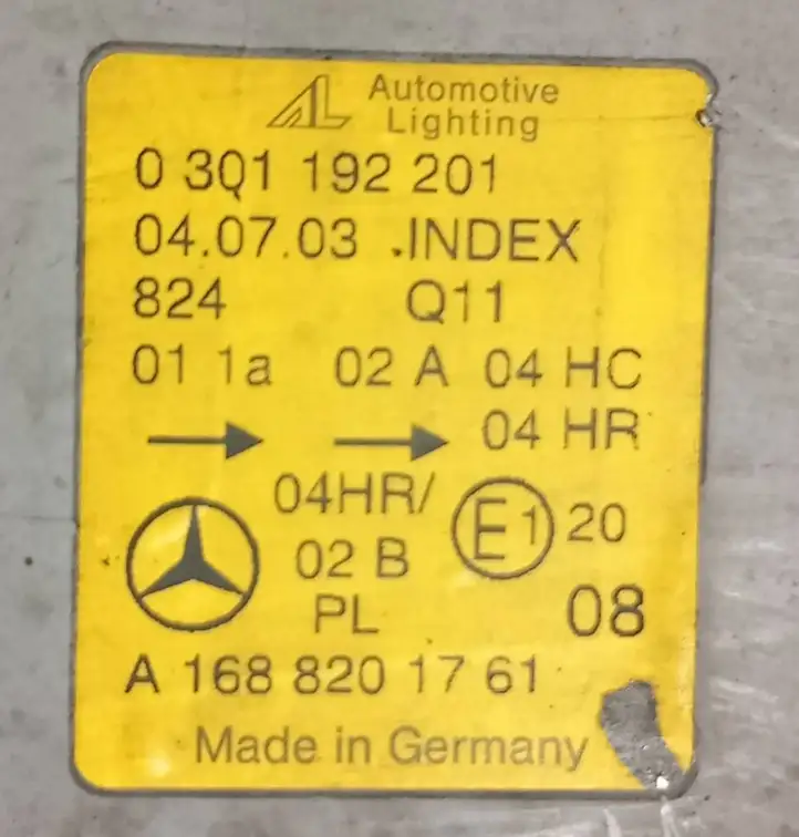 Mercedes-Benz A W169 (2004 - 2012) A1688201761 Передняя фара — фото 2