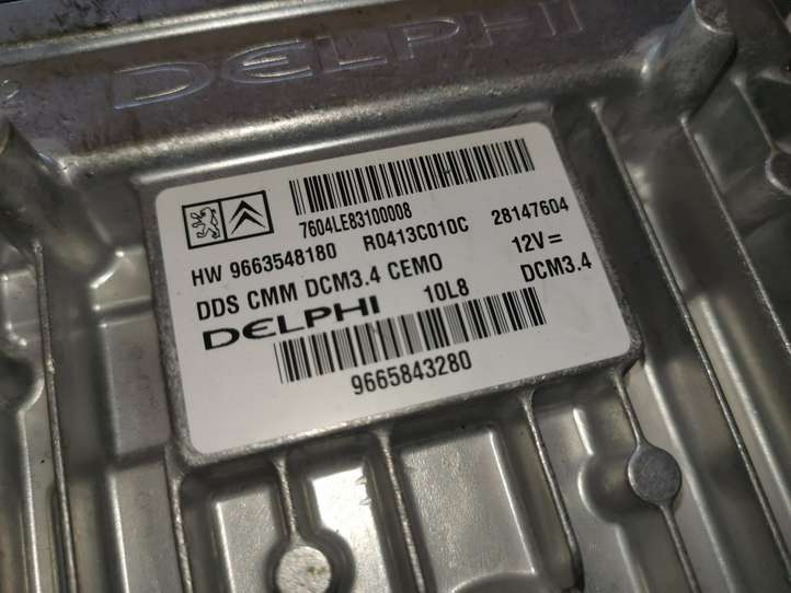 Citroen C5 (2008 - 2017)  9663548180 Блок управления двигателя