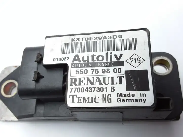 Renault Scenic I (1996 - 2003) 550759800 Датчик удара SRS — фото 5