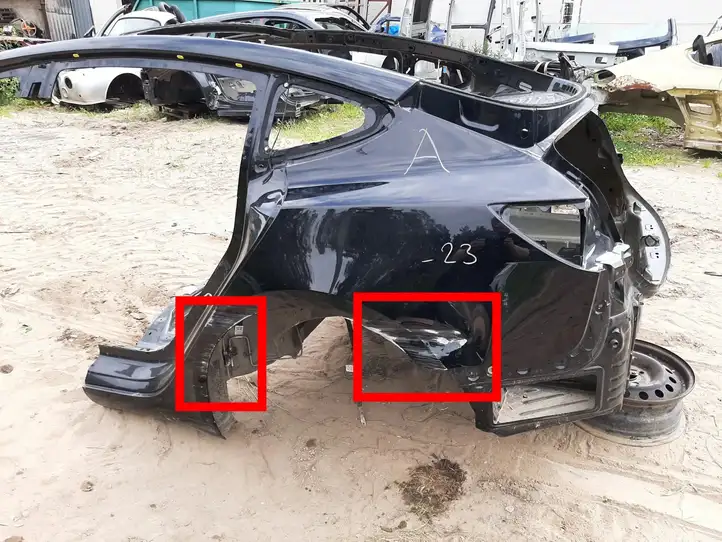 Tesla Model 3 (2017 - 2023) Задняя часть кузова — фото 24