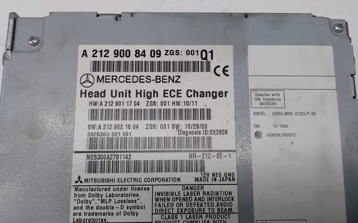 Mercedes-Benz E W212 (2009 - 2016) A2129008409 Магнитола / мультимедийная система — фото 5