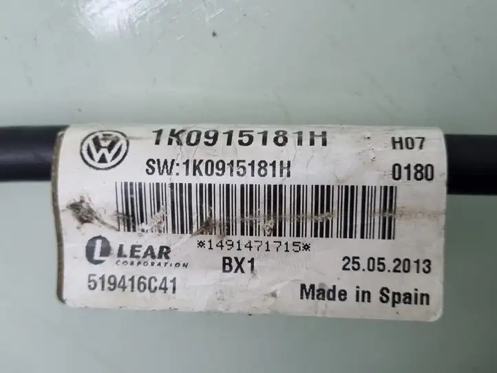 Volkswagen Caddy (2010 - 2015) 1K0915181H Минусовой провод аккумулятора — фото 3