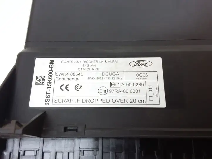 Ford Fusion (2006 - 2012) 6S6T15K600BM Модуль комфорта — фото 6
