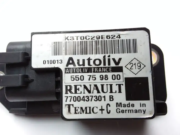 Renault Scenic I (1996 - 2003) 550759800 Датчик удара SRS — фото 5