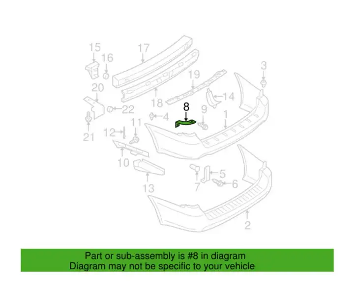 Subaru Legacy (2003 - 2009) 57707AG38A Кронштейн угловой части бампера — фото 3