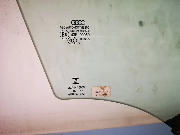 Audi Q7 4M (2015 - ) 4M0845022 Стекло передней двери — фото 2