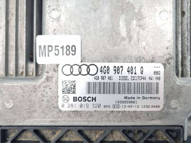 Audi A6 (2011 - 2014)  4G0907401Q Блок управления двигателя