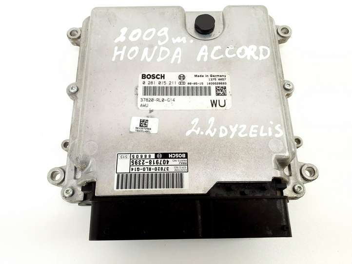 Honda Accord (2008 - 2016)  37820RL0G14 Блок управления двигателя