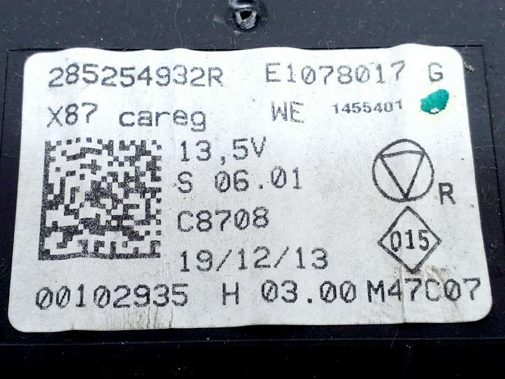 Renault Captur (2013 - 2020)  285254932R Другие приборы
