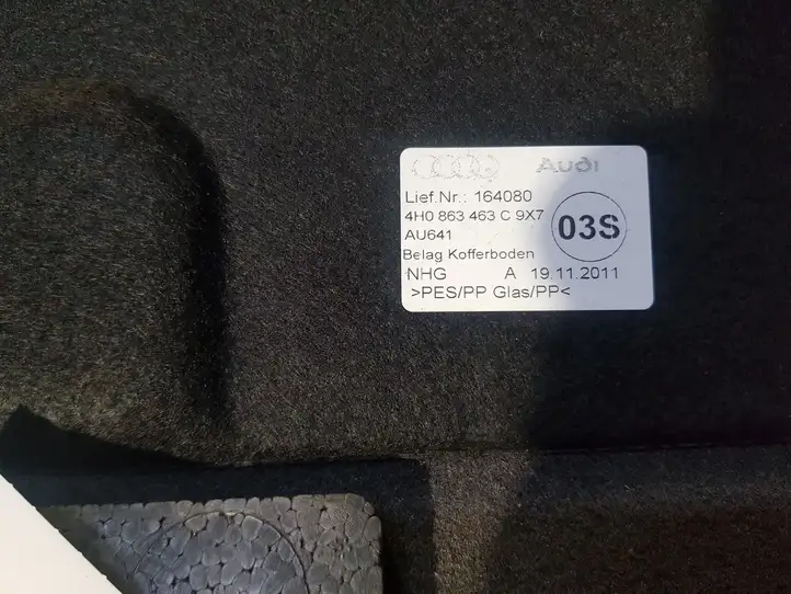 Audi A8 S8 D4 4H (2010 - 2014) 4H0863463C Боковая обшивка багажника — фото 2