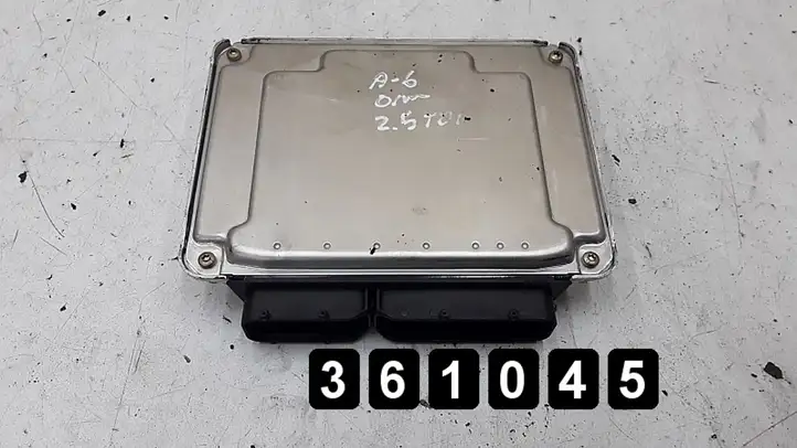Audi A6 S6 C5 4B (1997 - 2001) 2500TDI 4B2907401J 0281010822 Блок управления двигателем (ЭБУ) — фото 3