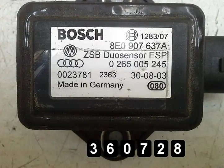 Audi A4 S4 B6 8E 8H (2000 - 2006) 8e0907637a 0265005245 Блок управления двигателем (ЭБУ) — фото 4