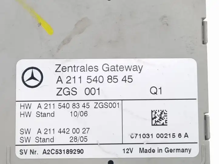 Mercedes-Benz E W211 (2002 - 2009) A2115408545 Модуль Gateway — фото 3