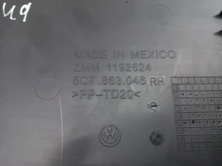 Volkswagen Jetta VI (2011 - 2018) 5C7863046 Другая деталь консоли (туннеля) — фото 3