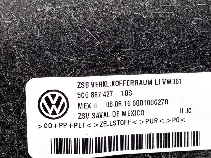 Volkswagen Jetta VI (2011 - 2018) 5C6867427 Боковая обшивка багажника — фото 2