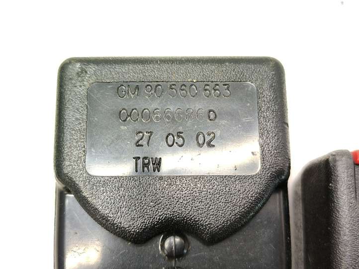 Opel Astra (1998 - 2004)  90560663 Замок заднего ремня