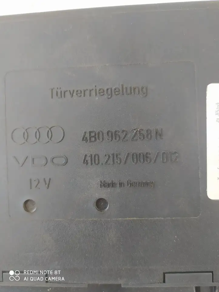 Audi A6 S6 C5 4B (1997 - 2001) 4B0962258N Модуль комфорта — фото 3
