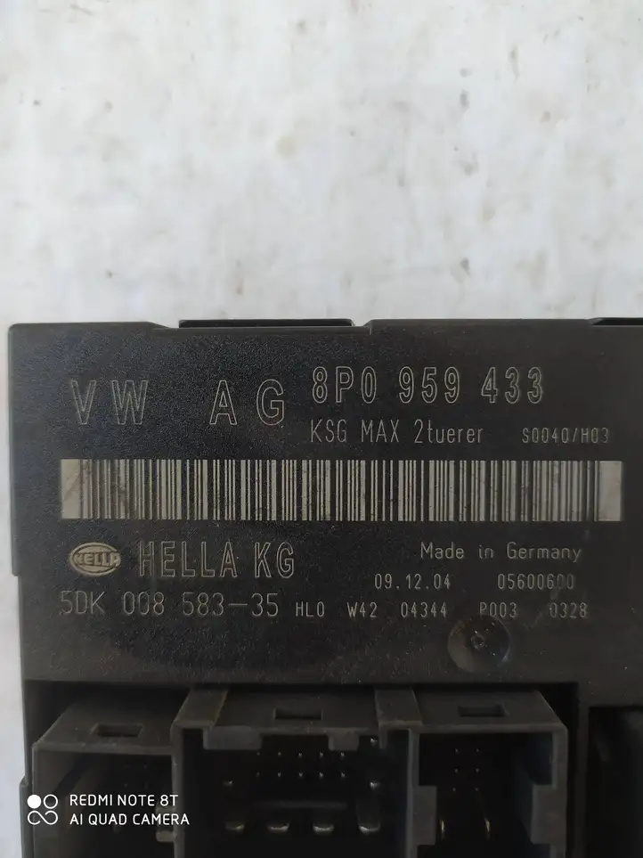 Audi A6 S6 C6 4F (2004 - 2008) 8P0959433 Модуль комфорта — фото 3