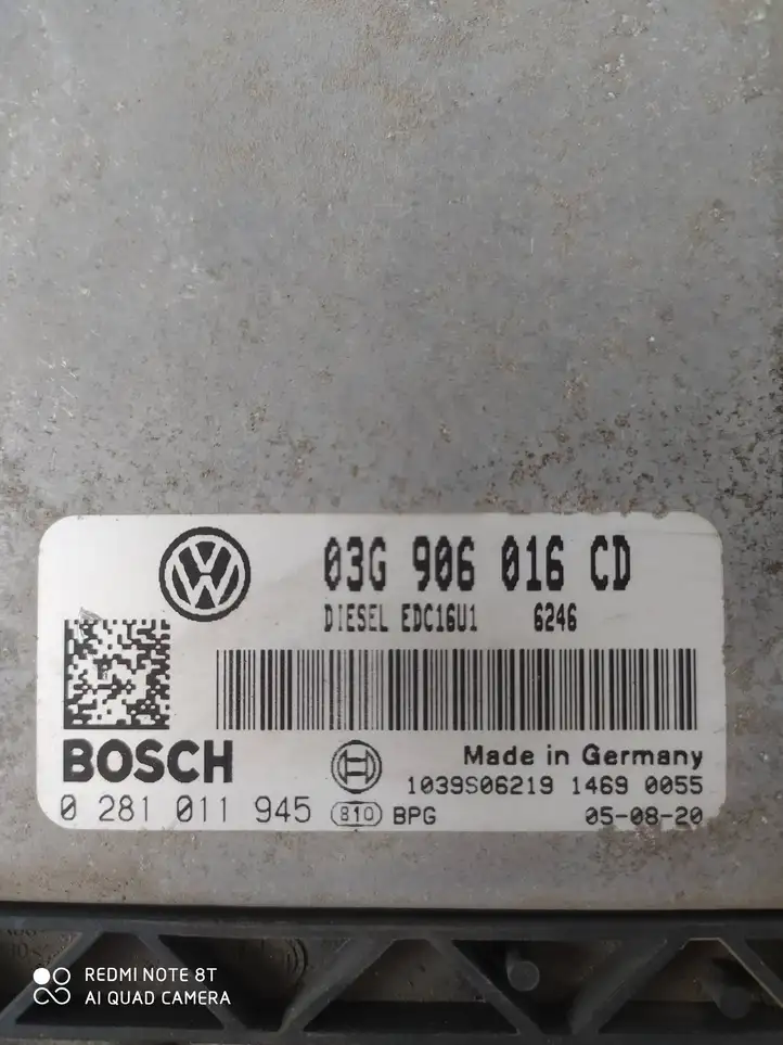 Volkswagen PASSAT B6 (2005 - 2010) 03G906016CD Блок управления двигателем (ЭБУ) — фото 3