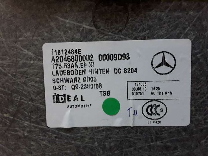 Mercedes-Benz C W204 (2007 - 2014)  A2046800002 Звукоизоляция багажника