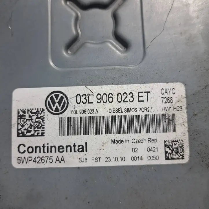 Volkswagen Golf VI (2009 - 2013) 03L906023ET Прочие блоки управления — фото 2