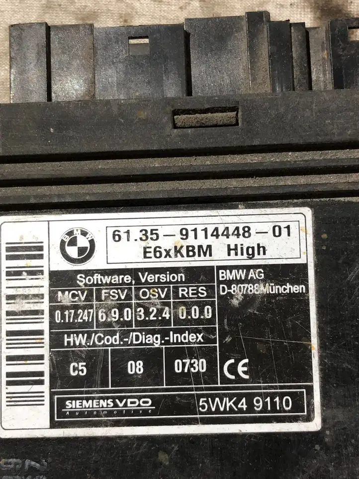 BMW 5 E60 E61 (2004 - 2010) 690324000 Прочие блоки управления — фото 2
