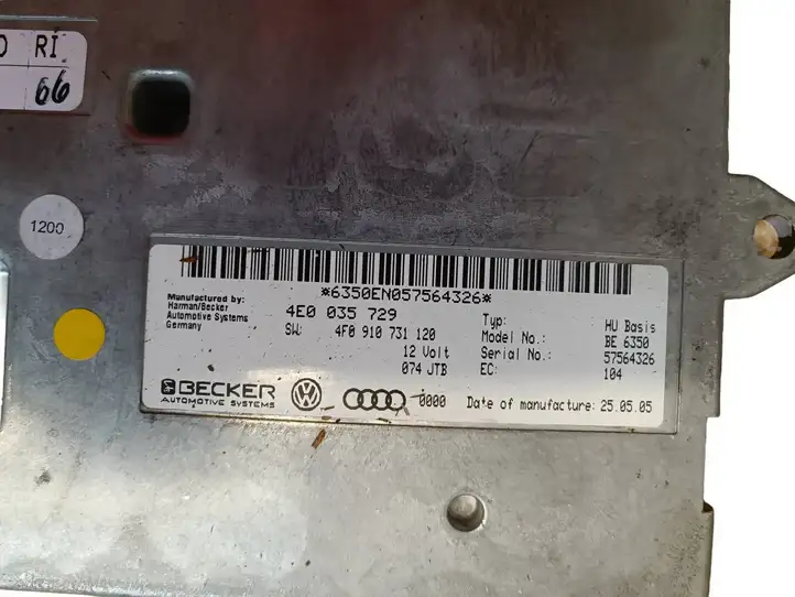 Audi A6 S6 C6 4F (2004 - 2008) 4E0035729 Блок MMI — фото 2