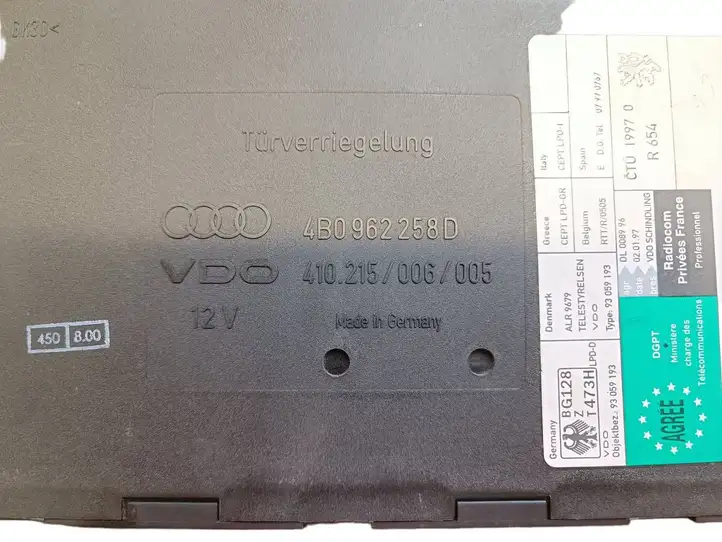 Audi A6 Allroad C5 (2000 - 2006) 4B0962258D Модуль комфорта — фото 2