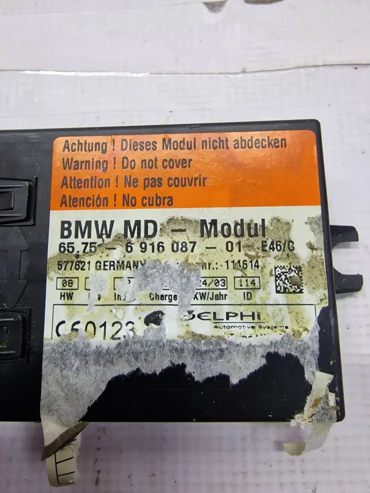 BMW M3 E46 (1999 - 2006) 6916087 Блок управления сигнализацией — фото 2