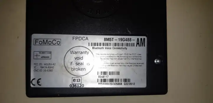 Ford Mondeo MK IV (2007 - 2014) 8M5T19G488AM Bluetooth модуль — фото 3