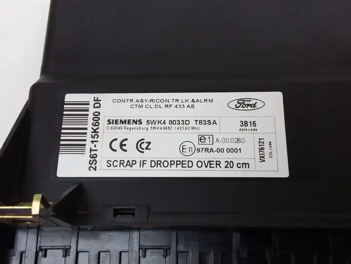 Ford Fiesta (2000 - 2005) 2S6T15K600DF Модуль комфорта — фото 6
