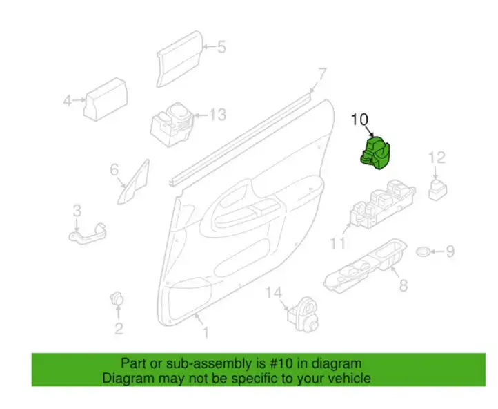 Subaru Forester SG (2006 - 2008) 83071SA160 Кнопка стеклоподъемников — фото 3