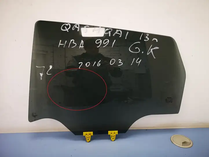 Nissan Qashqai (2010 - 2013) E643R006723 Стекло задней двери — фото 1