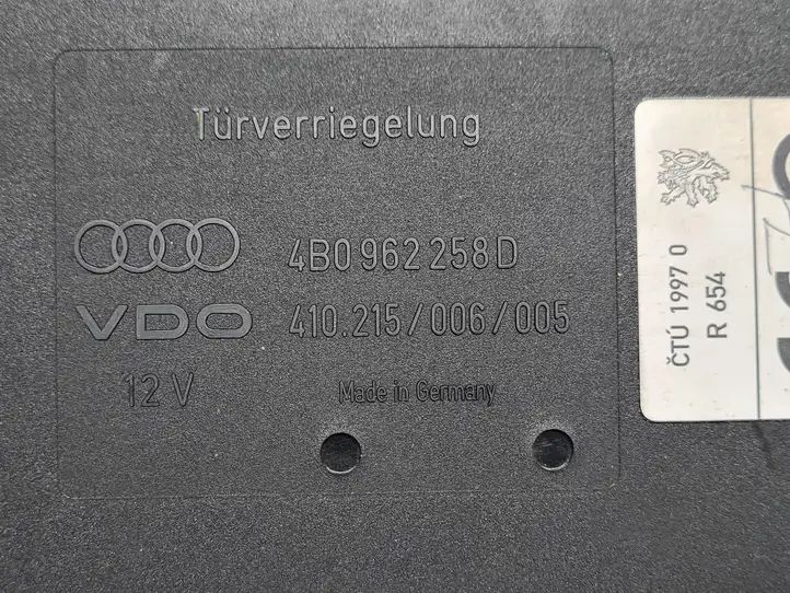 Audi A6 S6 C5 4B (2001 - 2004) 4B0962258D Модуль комфорта — фото 6