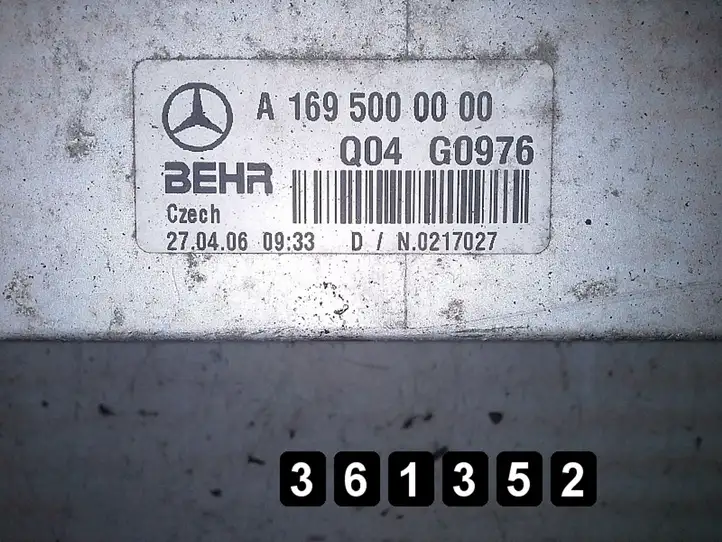 Mercedes-Benz A W169 (2004 - 2012) 1800cdi a1695000000 Радиатор охлаждающей жидкости двигателя — фото 3