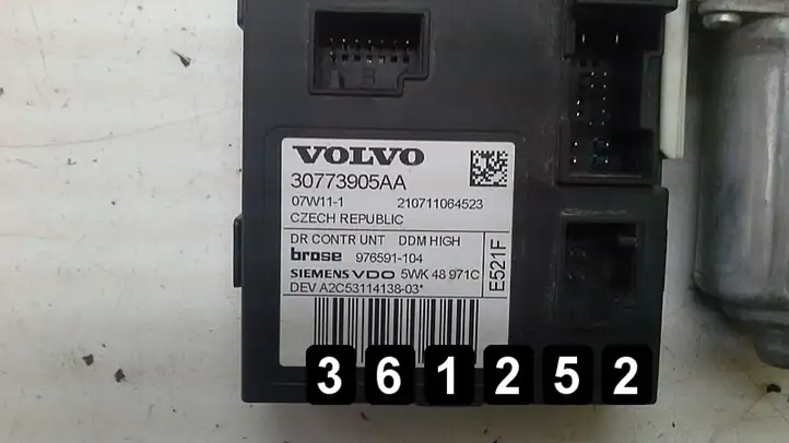 Volvo S40 (2004 - 2007) motor only 30773905aa Электростеклоподъемник передний (комплект) — фото 2