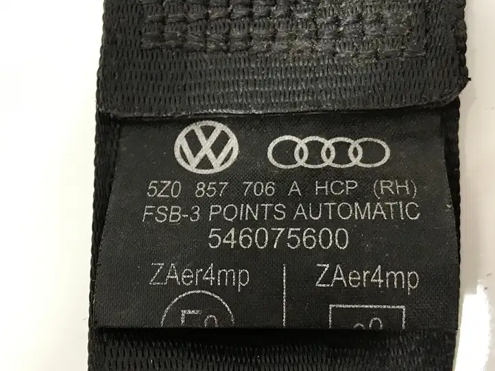Volkswagen Fox (2005 - 2009) 5Z0857706A Передний ремень безопасности — фото 7