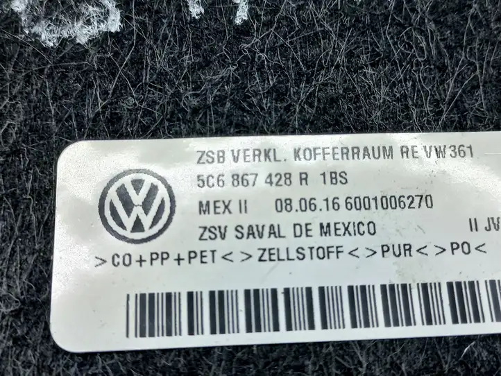 Volkswagen Jetta VI (2011 - 2018) 5C6867428 Боковая обшивка багажника — фото 2