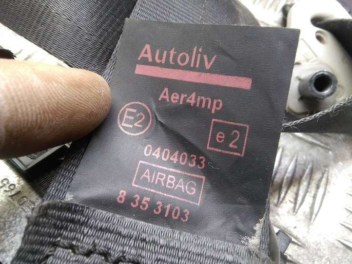 Peugeot 207 (2006 - 2009)  96863714XX Передний ремень безопасности