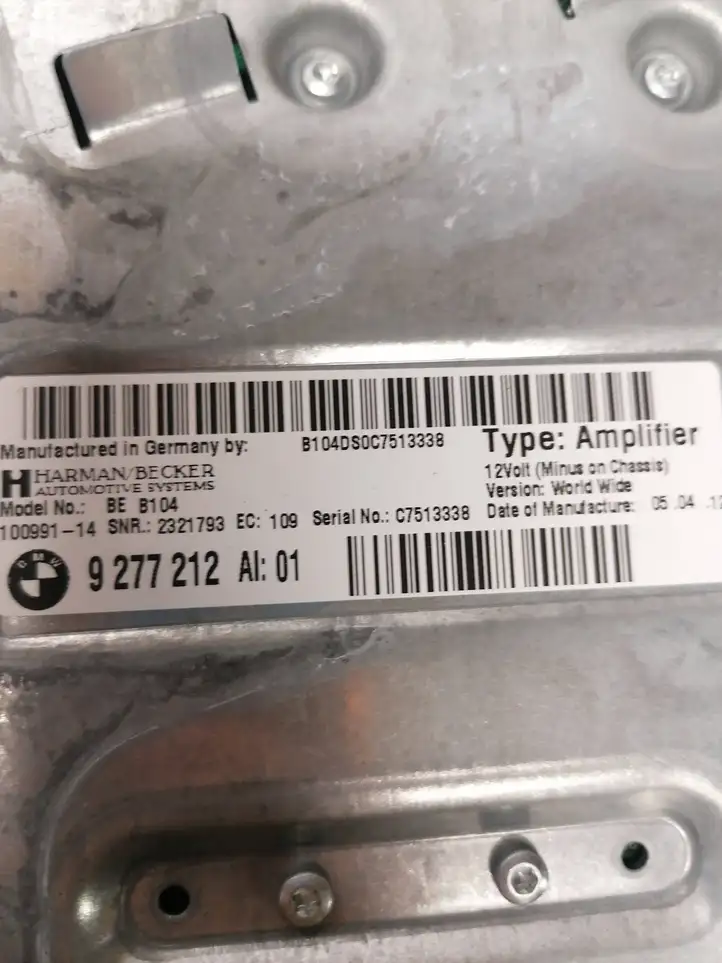 BMW 3 F30 F35 F31 (2012 - 2018) C7513338 Блок Hi-Fi аудиосистемы — фото 3