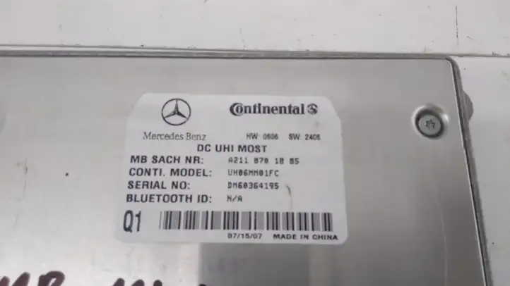 Mercedes-Benz ML W164 (2005 - 2011) A2118701885 Bluetooth модуль — фото 7