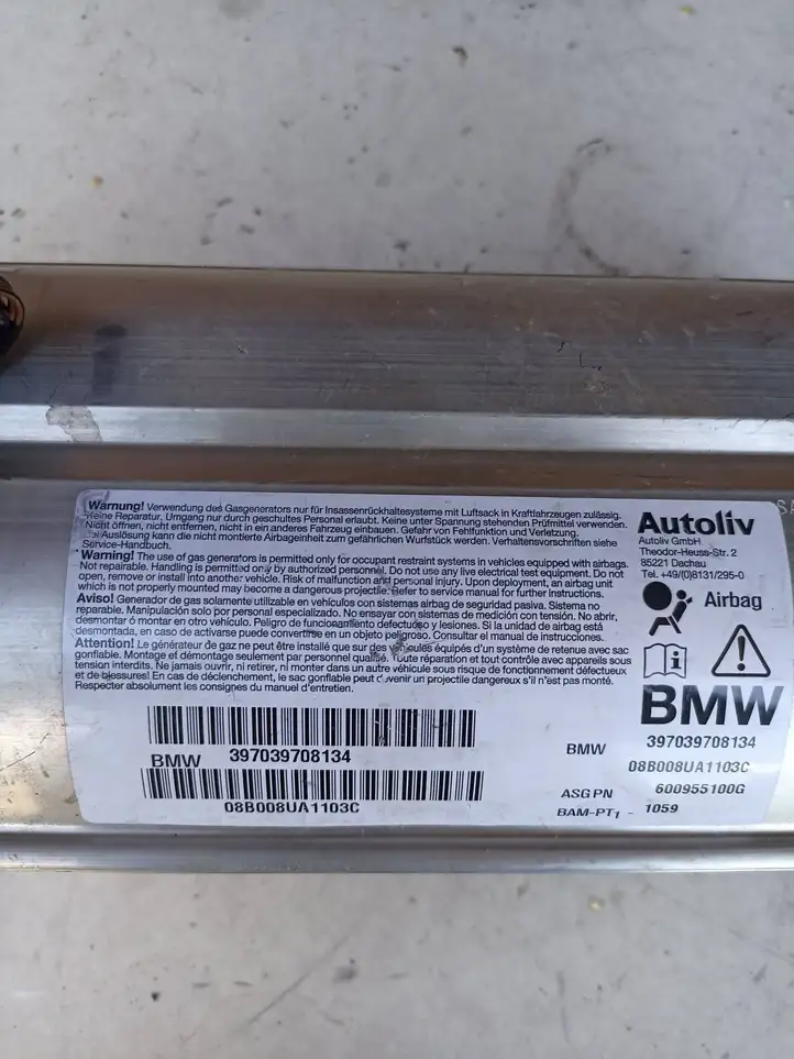 BMW 5 E60 E61 (2004 - 2010) 397039708134 Подушка безопасности пассажира — фото 5