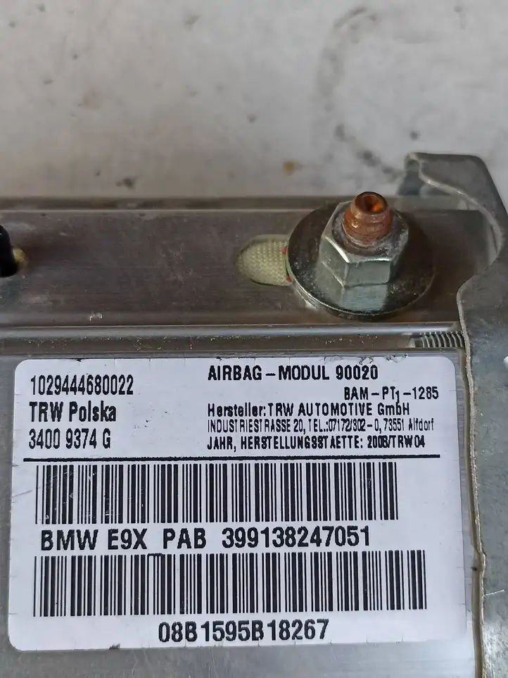 BMW 3 E90 E91 (2005 - 2012) 399138247051 Подушка безопасности пассажира — фото 6
