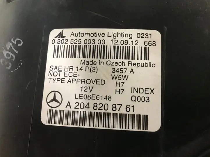 Mercedes-Benz C W204 (2007 - 2014) A2048208761 Передняя фара — фото 2