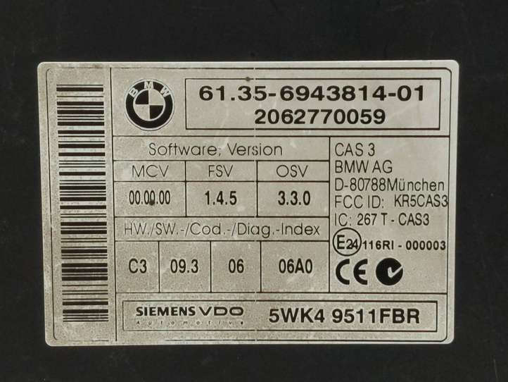 BMW 3 E90 E91 (2005 - 2012)  6135694381401 Mодуль kомфортa